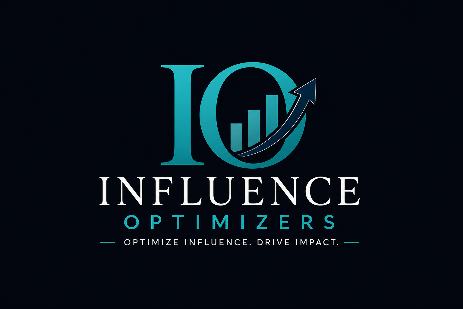 Influence Optimizers logo on a dark background